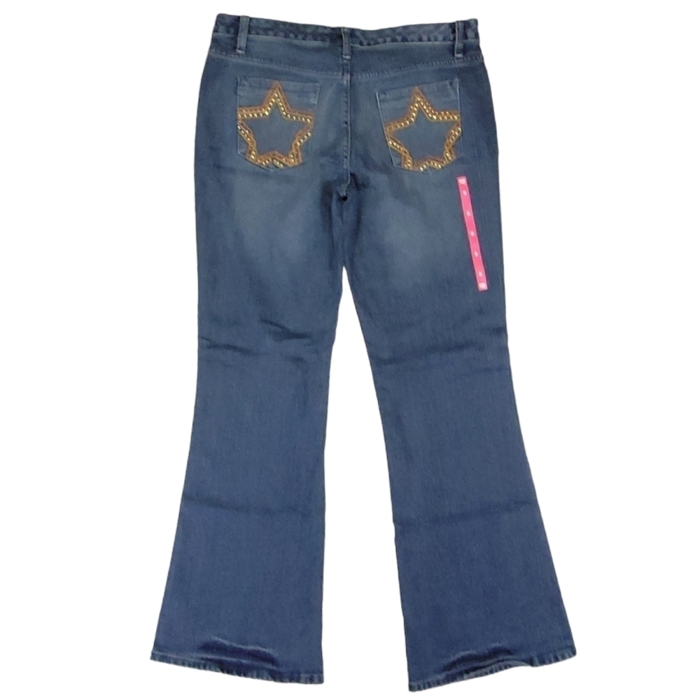 Dear ab Womens Star Pocket Low‎ Rise Bootcut jeans size 8
